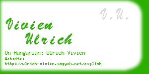 vivien ulrich business card